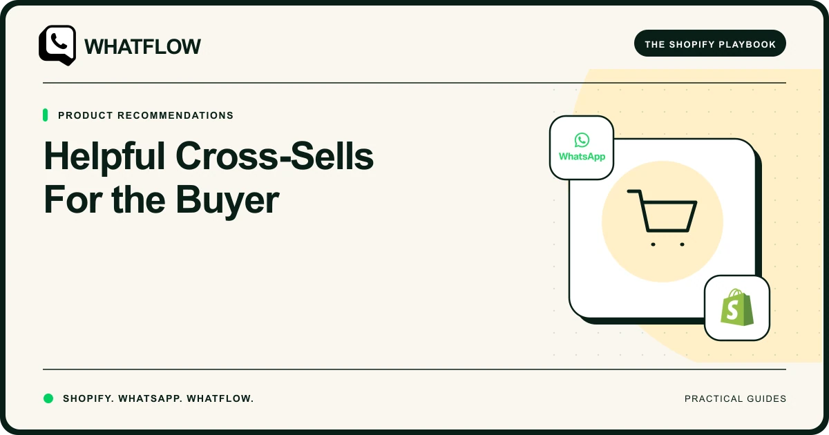 Helpful Cross-Sells For the Buyer — WhatFlow guide cover