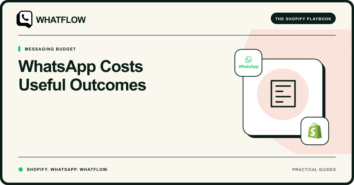 WhatsApp Costs Useful Outcomes — WhatFlow guide cover