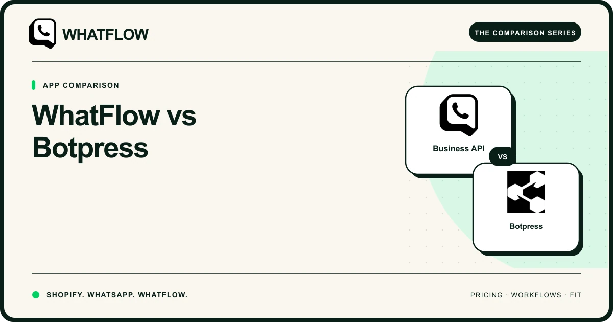 WhatFlow vs Botpress — WhatFlow comparison cover