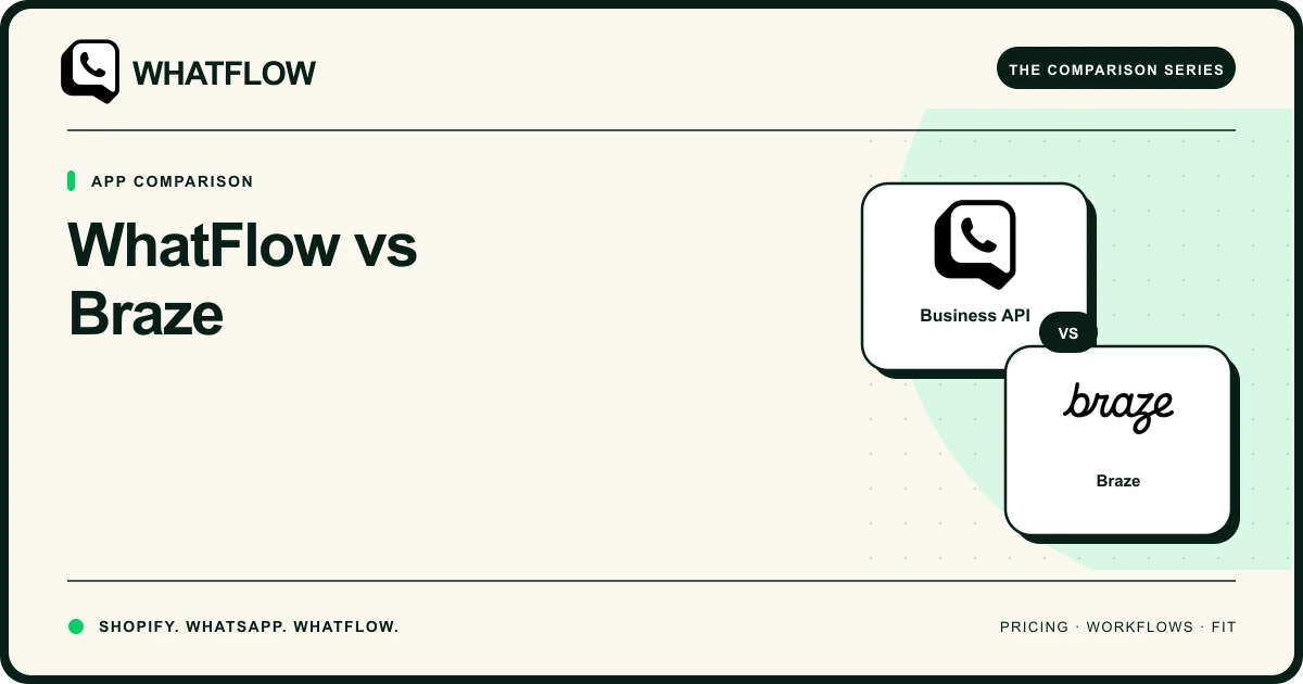 WhatFlow vs Braze — WhatFlow comparison cover