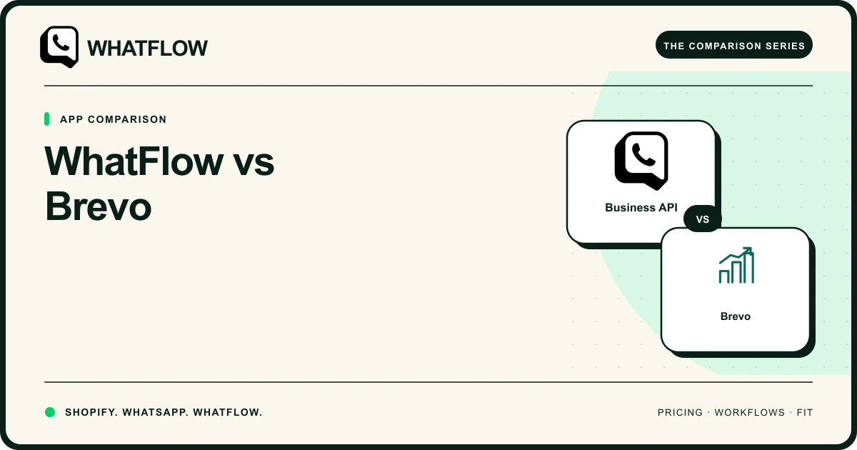 WhatFlow vs Brevo — WhatFlow comparison cover