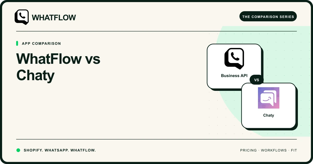 WhatFlow vs Chaty — WhatFlow comparison cover