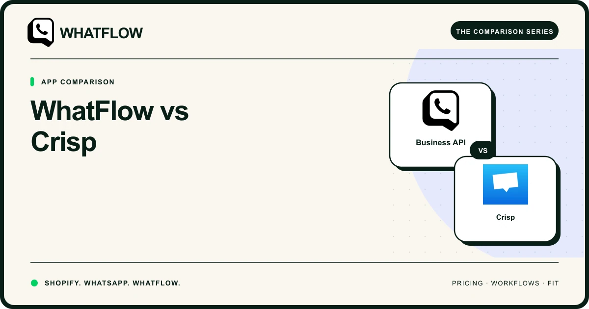 WhatFlow vs Crisp — WhatFlow comparison cover
