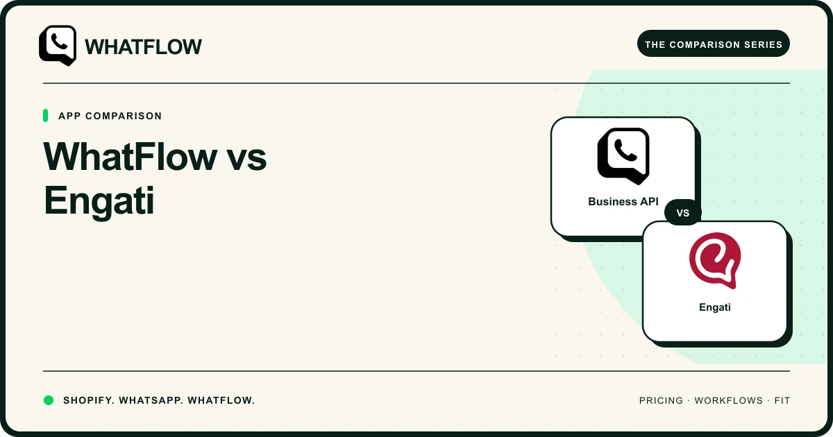 WhatFlow vs Engati — WhatFlow comparison cover