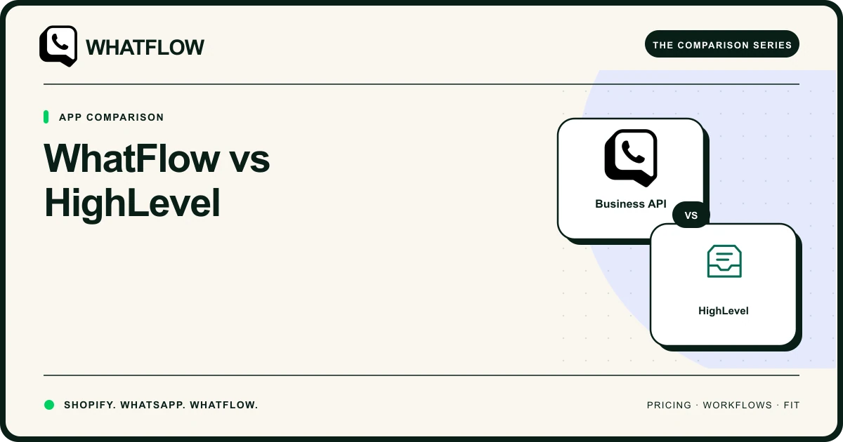 WhatFlow vs HighLevel — WhatFlow comparison cover