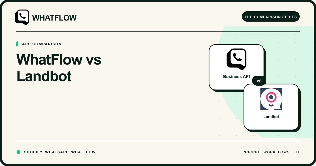 WhatFlow vs Landbot — WhatFlow comparison cover