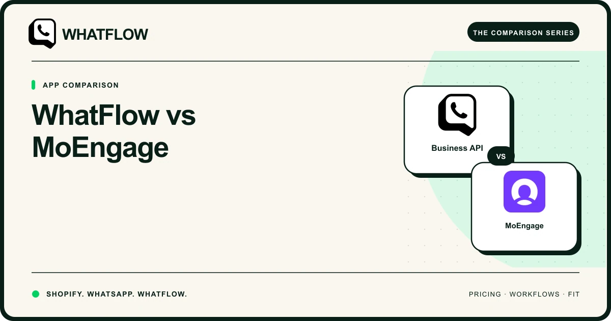 WhatFlow vs MoEngage — WhatFlow comparison cover