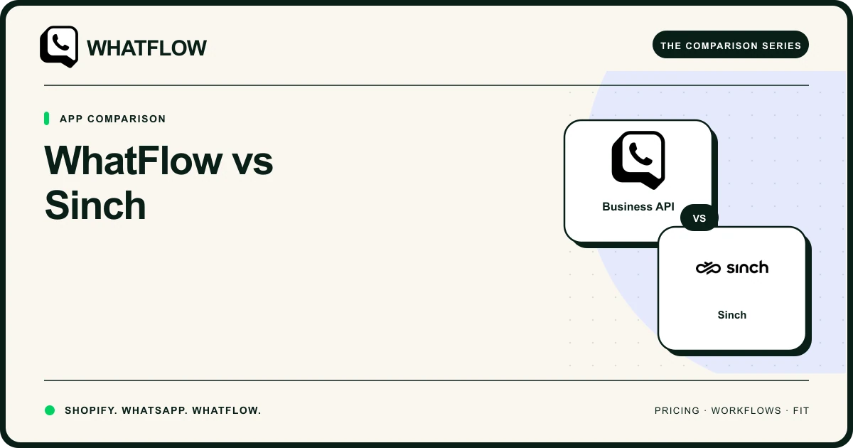 WhatFlow vs Sinch — WhatFlow comparison cover