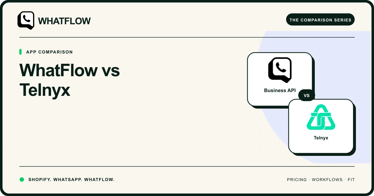 WhatFlow vs Telnyx — WhatFlow comparison cover