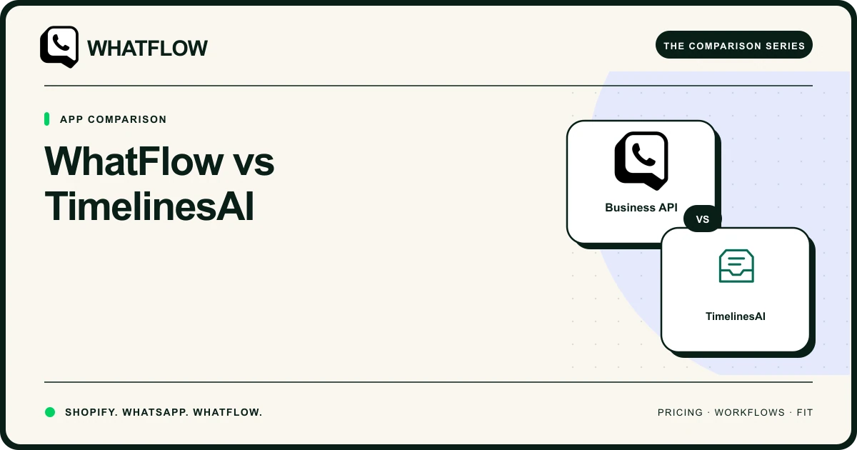 WhatFlow vs TimelinesAI — WhatFlow comparison cover