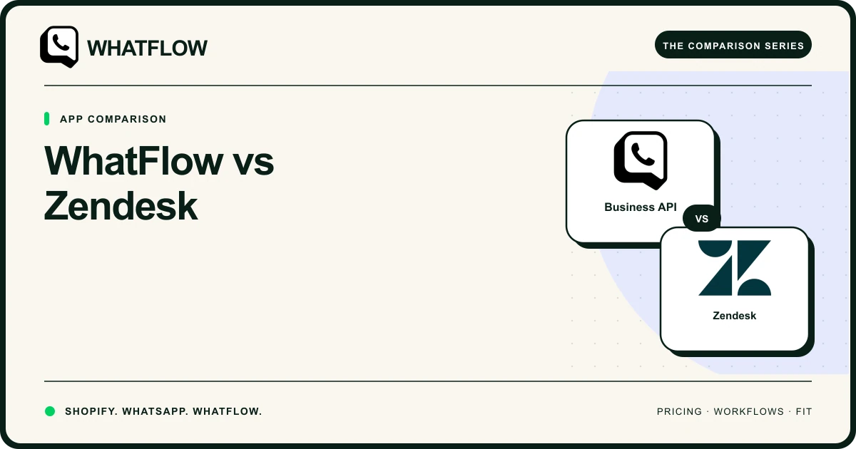 WhatFlow vs Zendesk — WhatFlow comparison cover
