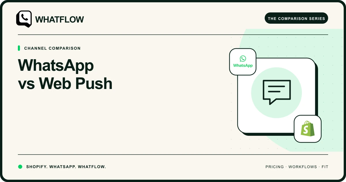 WhatsApp vs Web Push — WhatFlow comparison cover